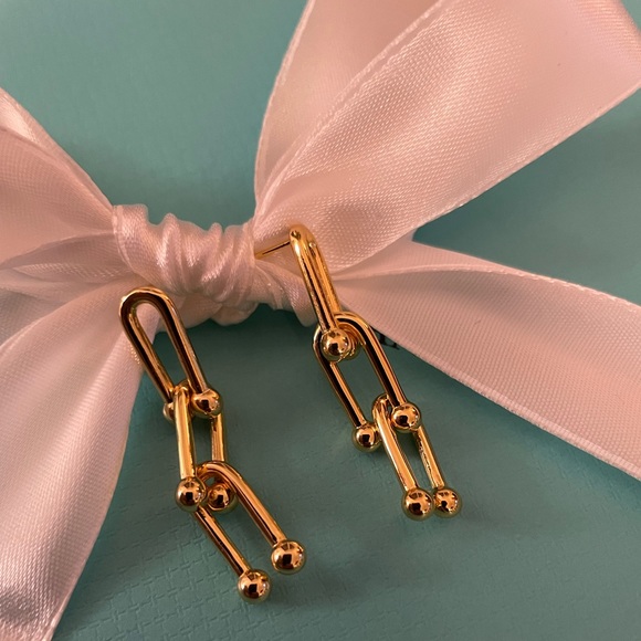 HardWear Link Earrings - Gold Color - Women’s - Small - Picture 1 of 3